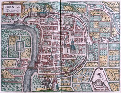 Trento, Italien (gravering af Franz Hogenberg
