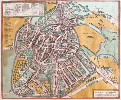 Vicenza, Italien (gravering af Franz Hogenberg