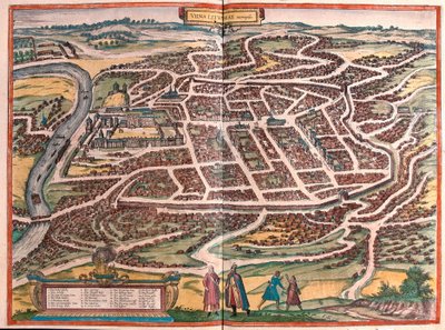 Vilnius, Litauen (gravering af Franz Hogenberg