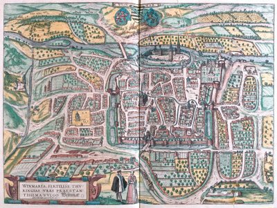 Weimar, Tyskland (gravering af Franz Hogenberg