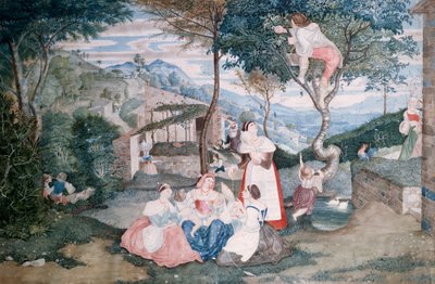 Tysk: Italienisches Landleben Italiensk landliv af Franz Horny