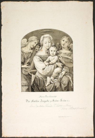Madonna med Jesusbarnet af Franz Johann Heinrich Nadorp