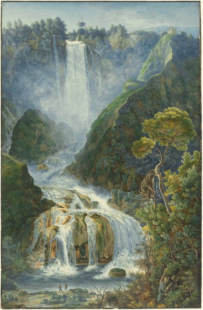 De store vandfald ved Terni af Franz Kaisermann