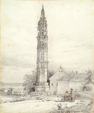 Det "Evige Lys", pestsøjlen, i Klosterneuburg af Franz Kletzinsky