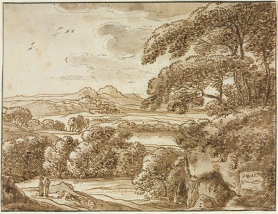 Landskab, c 1780. af Franz Kobell