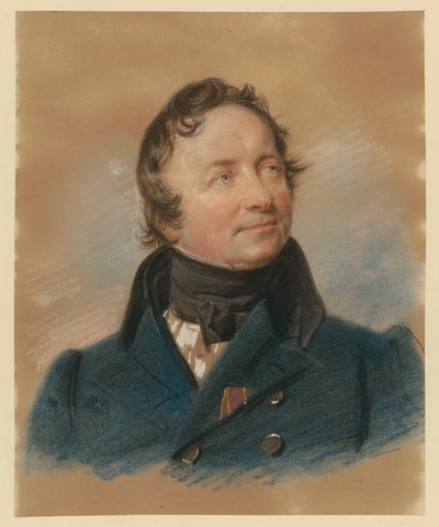 Portræt af billedhuggeren Karl Friedrich Wichmann af Franz Krüger