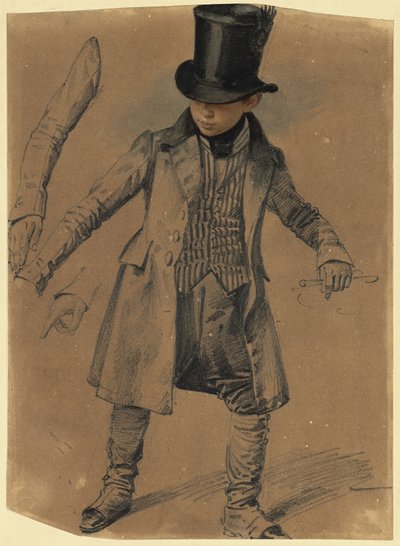 Tjener i livré af Franz Krüger