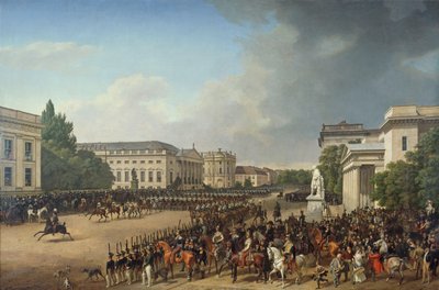 Tysk: Parade på Opernplatz i Berlin Parade på Opernplatz af Franz Krüger