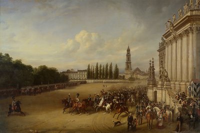 Parade i Potsdam i året 1817 af Franz Krüger