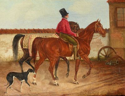 Rytter, der fører en hest, og hund (efter Franz Krüger) af Franz Krüger