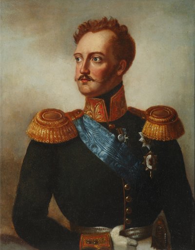 Portræt af grev Alexander von Benckendorff 1783-1844 af Franz Krüger