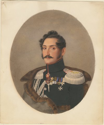 Portræt af grev Alexey Fyodorovich Orlov 1787-1862 af Franz Krüger