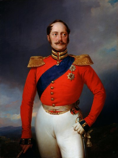 Portræt af kejser Nicholas I, 1796-1855, 1847. af Franz Krüger