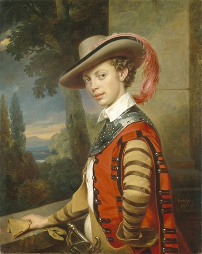 Portræt af Prins Nikolai Saltykov i fancy kjole, 1850 af Franz Krüger