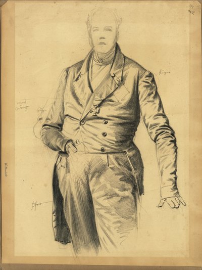 Wilhelm von Humboldt eller minister von Rother af Franz Krüger