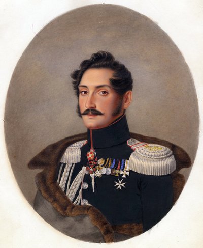 Portræt af Prins Alexey Fyodorovich Orlov af Franz Krüger