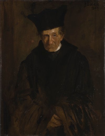 Portræt af Ignaz von Dollinger 1799-1890, 1883. af Franz von Lenbach