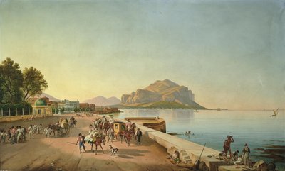 En gåtur i Palermo af Franz Ludwig Catel