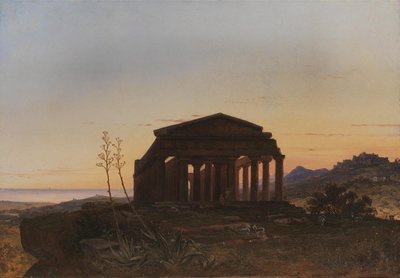 The Temple of Concordia af Girgenti af Franz Ludwig Catel