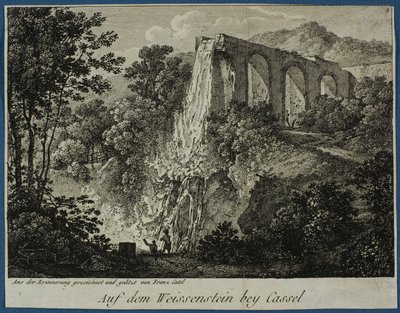 Udsigt over Weissenstein nær Cassel af Franz Ludwig Catel