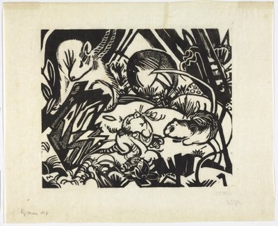 Legende om dyr af Franz Marc