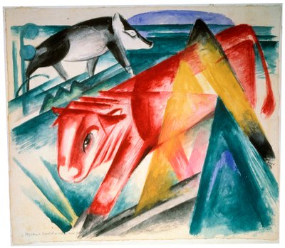 Dyr, 1912-1913. af Franz Marc