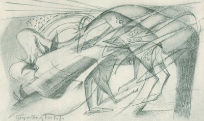 Parring af rådyr af Franz Marc