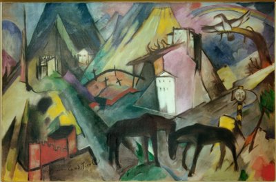 Den dårlige tilstand i Tyrol af Franz Marc