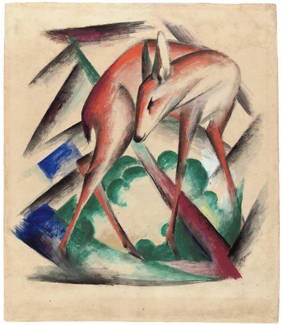 Hjort, 1912 af Franz Marc