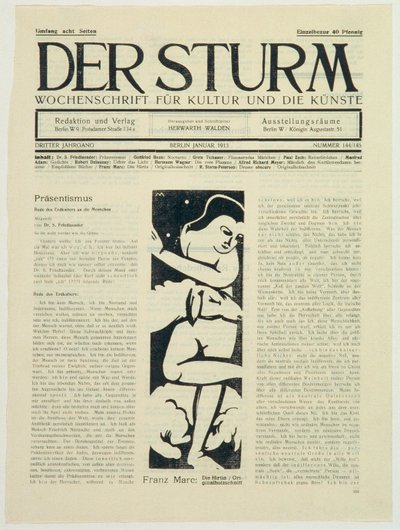Hyrdinden af Franz Marc