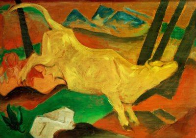 Den gule ko af Franz Marc