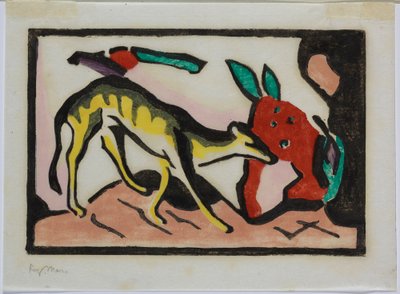 Mytisk væsen af Franz Marc