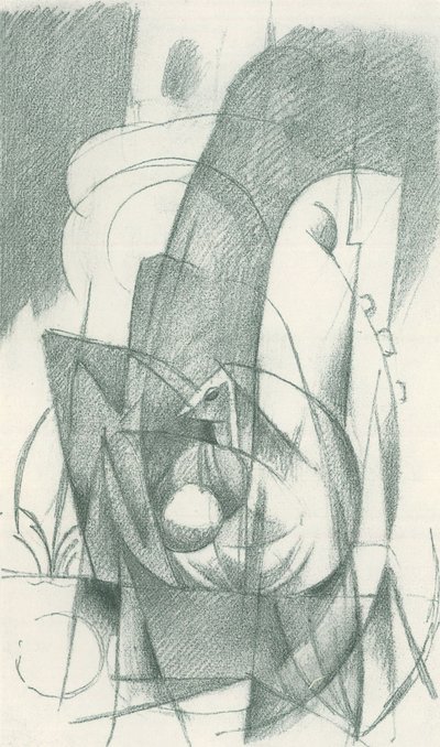 Franz Marc - Skitsebog fra marken - Blad 15 af Franz Marc