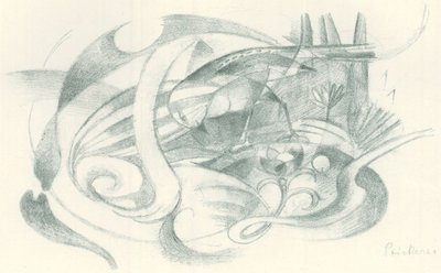 Franz Marc - Skitsebog fra marken - Blad 29 af Franz Marc