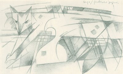 Fox / til farvet papir af Franz Marc