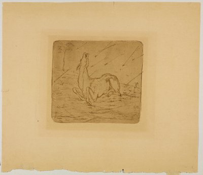Tysk: Døende hjorte af Franz Marc
