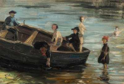 Børn i båden. 1903 af Franz Marc