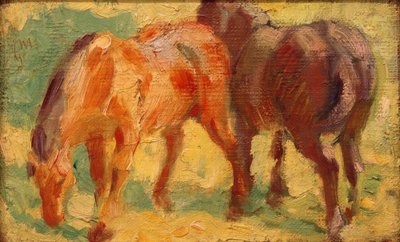 Lille hest billede af Franz Marc