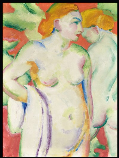 Nøgenbilleder i Cinnabar af Franz Marc