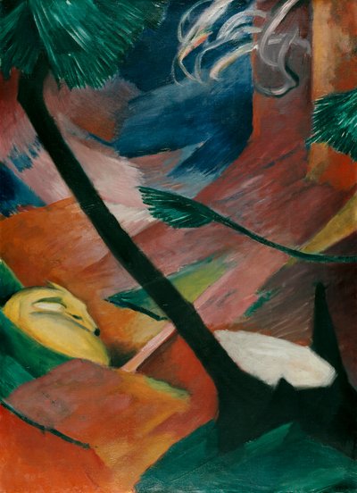 Reh im Walde II af Franz Marc