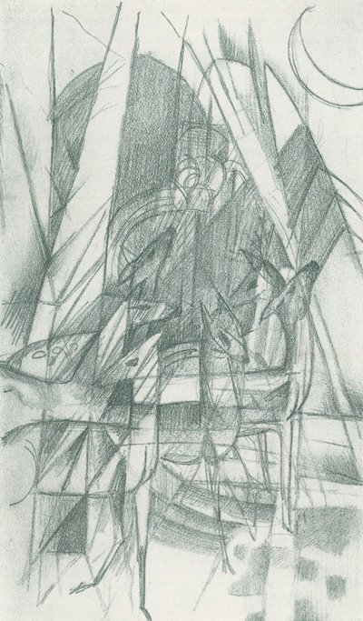 Rotwild af Franz Marc