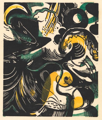 Skabelsehistorie II af Franz Marc