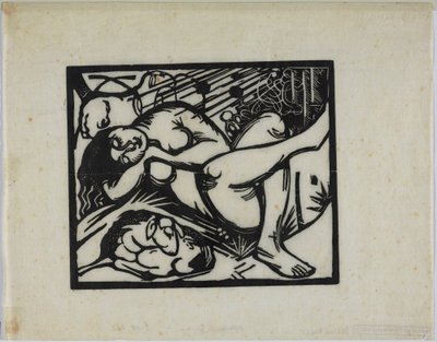 Sovende hyrdinde af Franz Marc