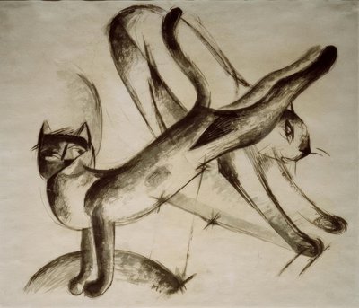 Leger katte af Franz Marc