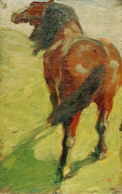 Studie af en hest af Franz Marc