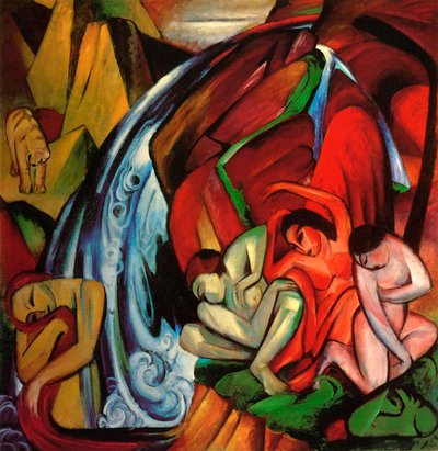 Vandfaldet af Franz Marc