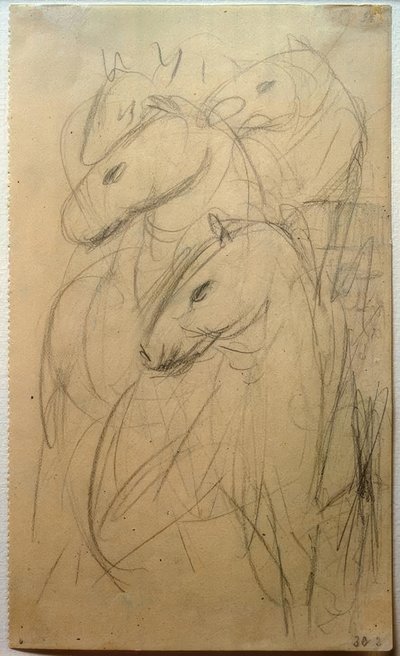De blå hestes tårn af Franz Marc