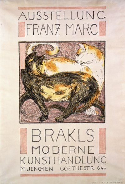 To katte, 1909-10 af Franz Marc
