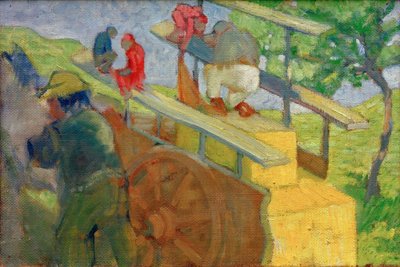 Abe på en vogn af Franz Marc
