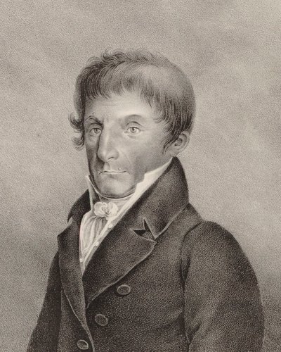 Portræt af komponisten Antonio Salieri 1750-1825, ca 1835. af Franz Oehme